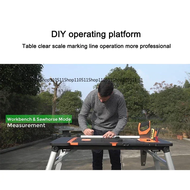 Workbench Portable Fold - 7- In -1 Multifunctional Workbench DIY