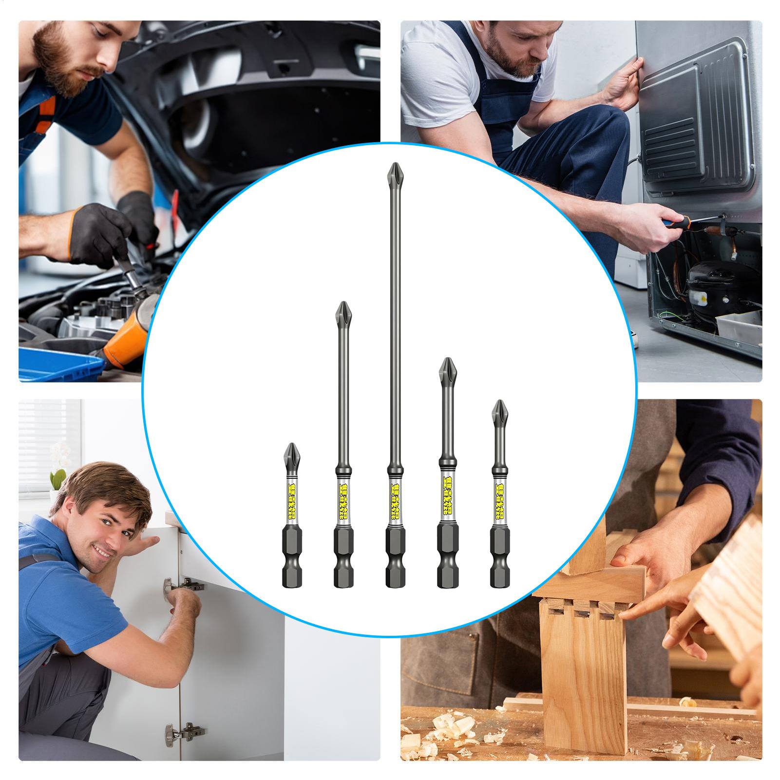 Drill Screwdriver Bit Set 5-Pi - Tools For Garage review and price