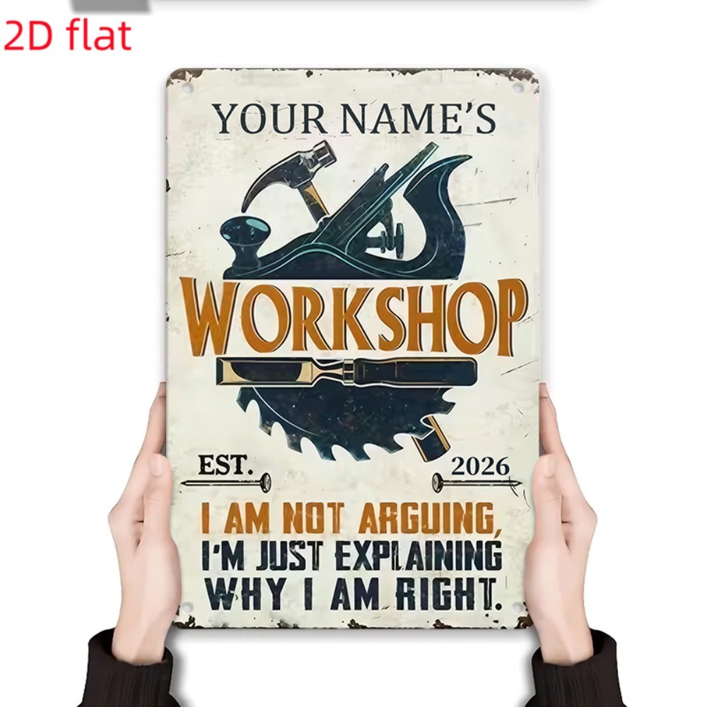 [2D Flat] 1pc Custom Name Work - Workshop Tools With Name review and price
