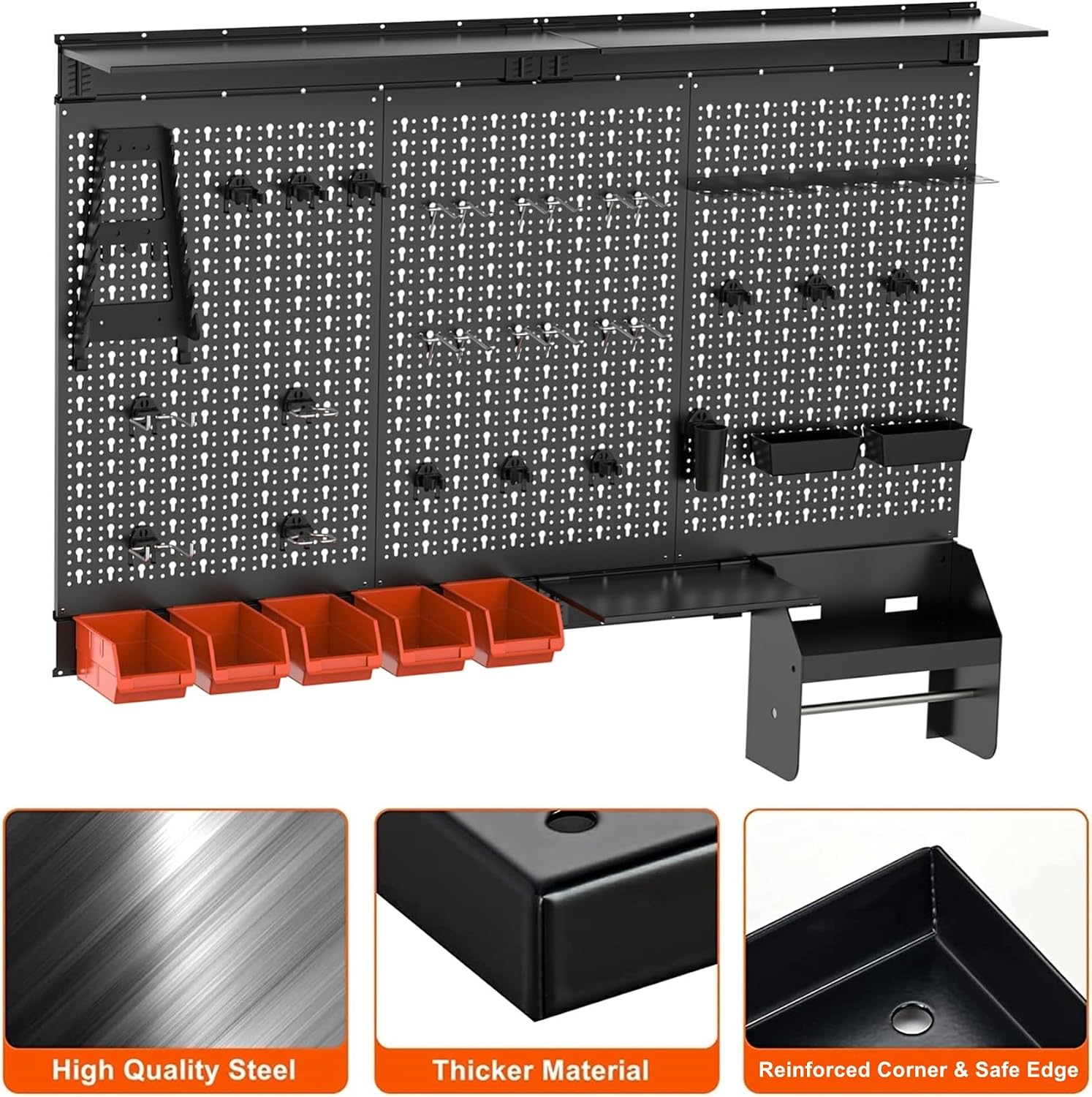 Metal Pegboard Wall Organizer  - Workshop Tools.Hanging Board review and price