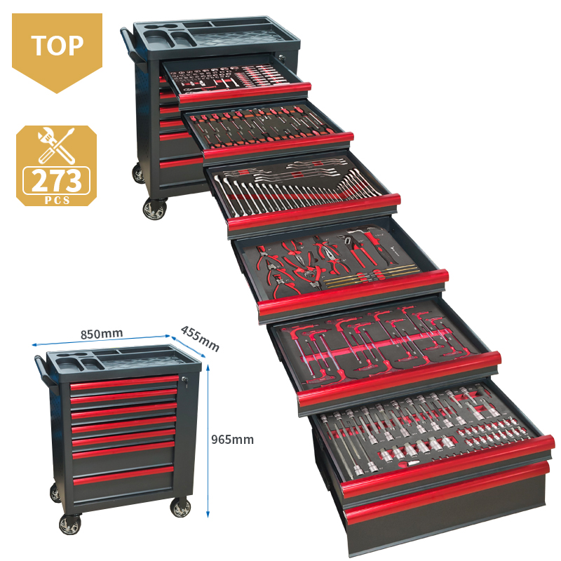 7 Drawer Tool Trolley With 273 - Tools Set Workshop review and price