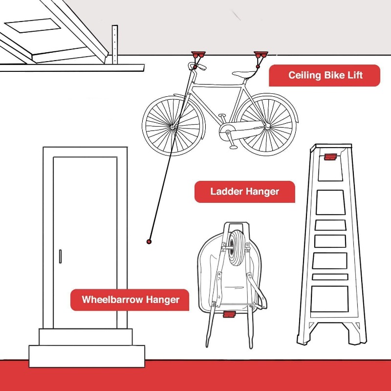 Heavy Duty Ladder Hooks - Wall - Workshop Tools On Wall review and price