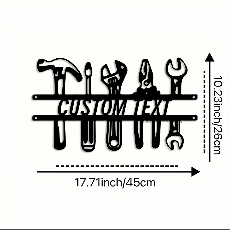 DIY Industrial Style Iron Wall - Workshop Tools With Name review and price