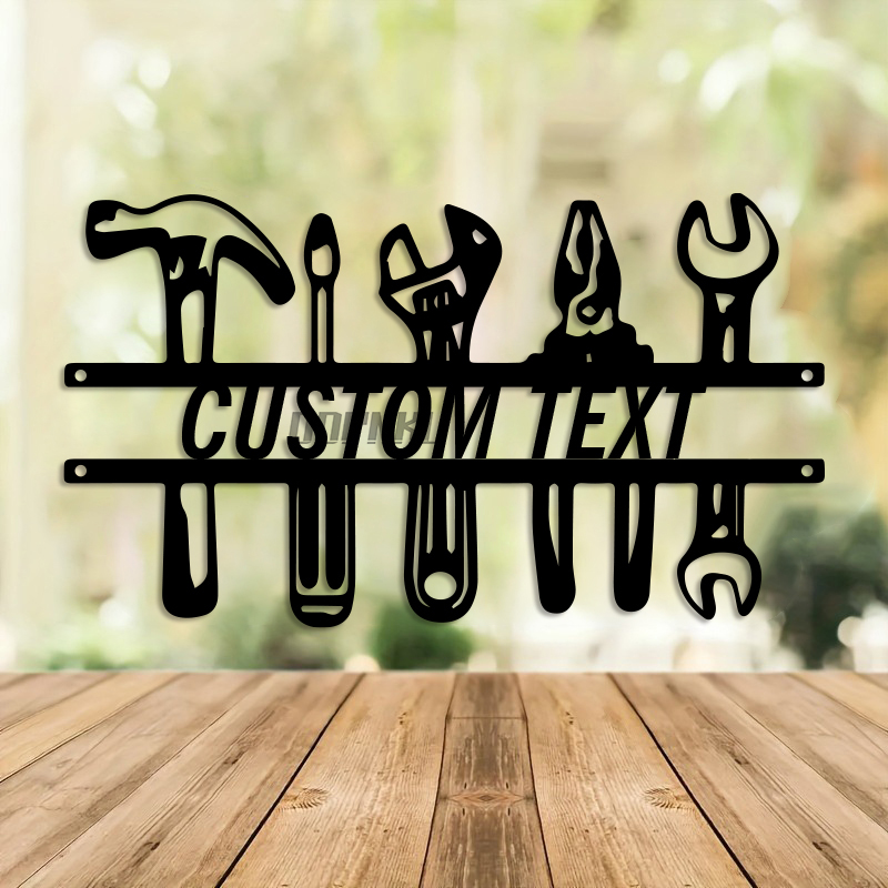 DIY Industrial Style Iron Wall - Workshop Tools With Name review and price