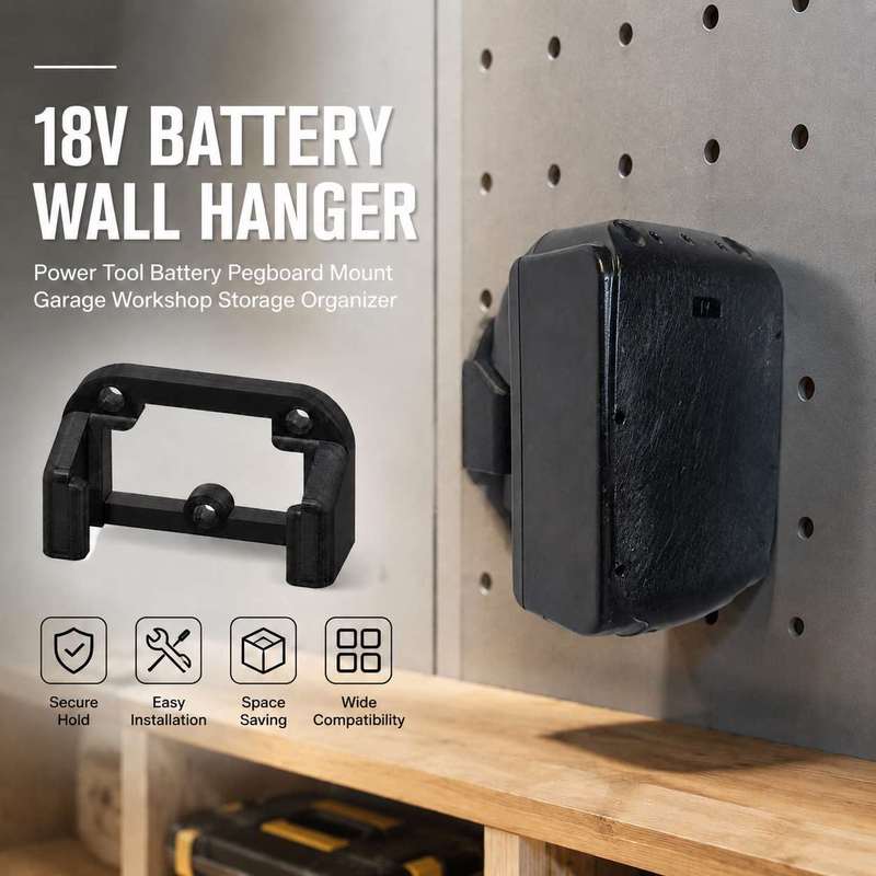 18V Battery Wall Hanger Power  - Workshop Tools Hanger review and price