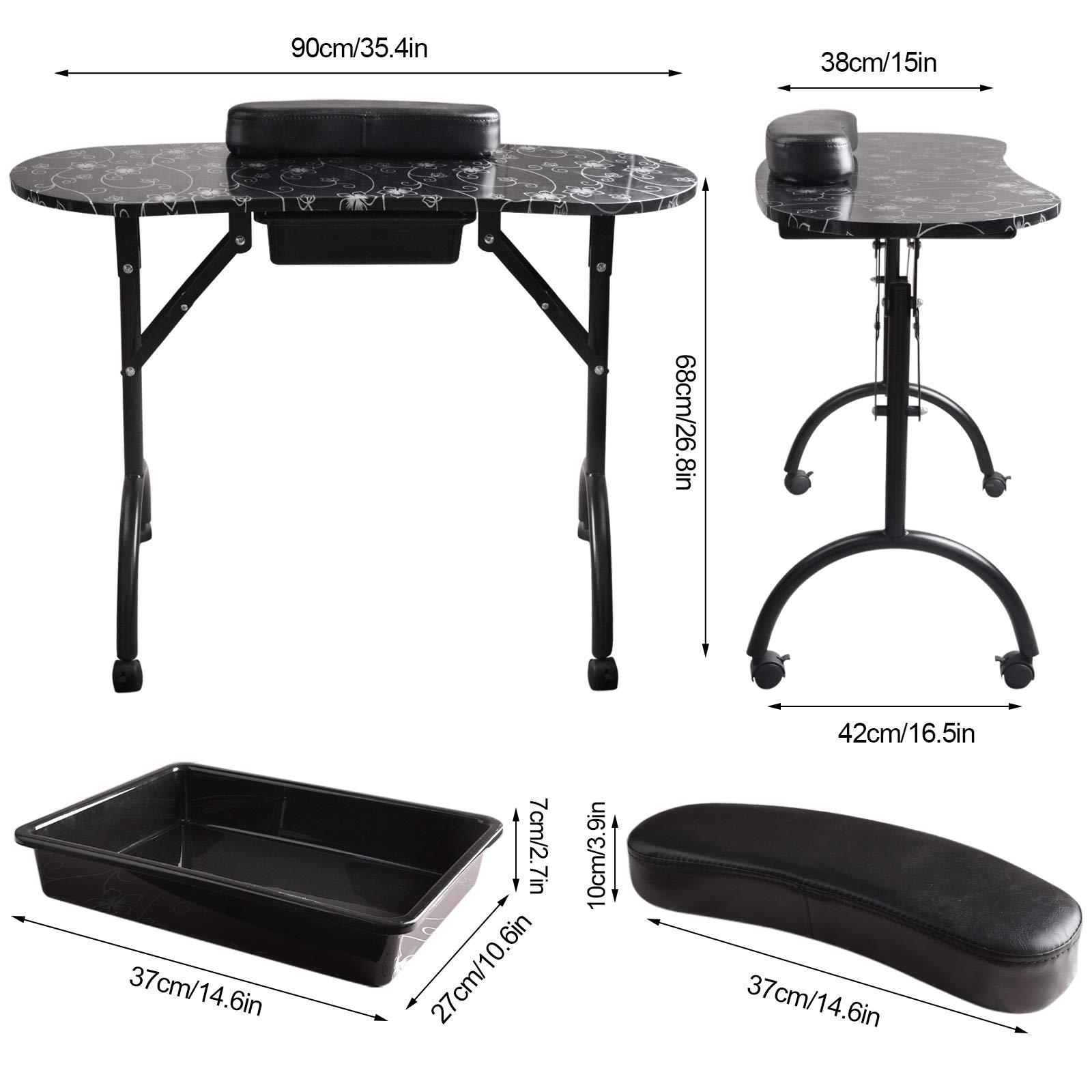 Pattern manicure table Modern  - Workbench Portable Fold review and price