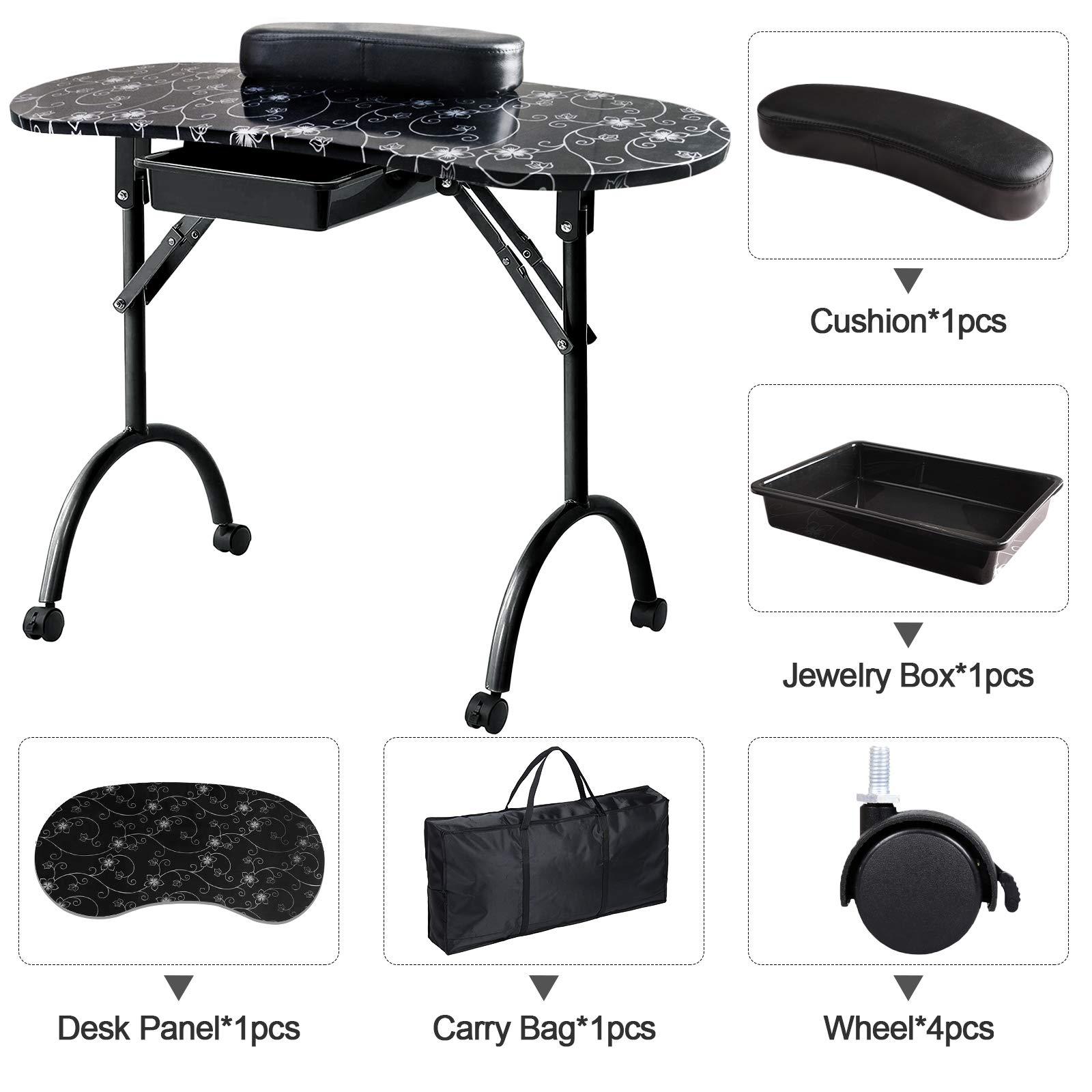 Pattern manicure table Modern  - Workbench Portable Fold review and price