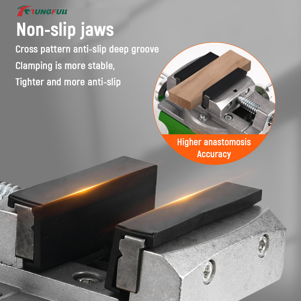 TUNGFULL Cross Slide Vise 360° - Bench Vise Swivel review and price