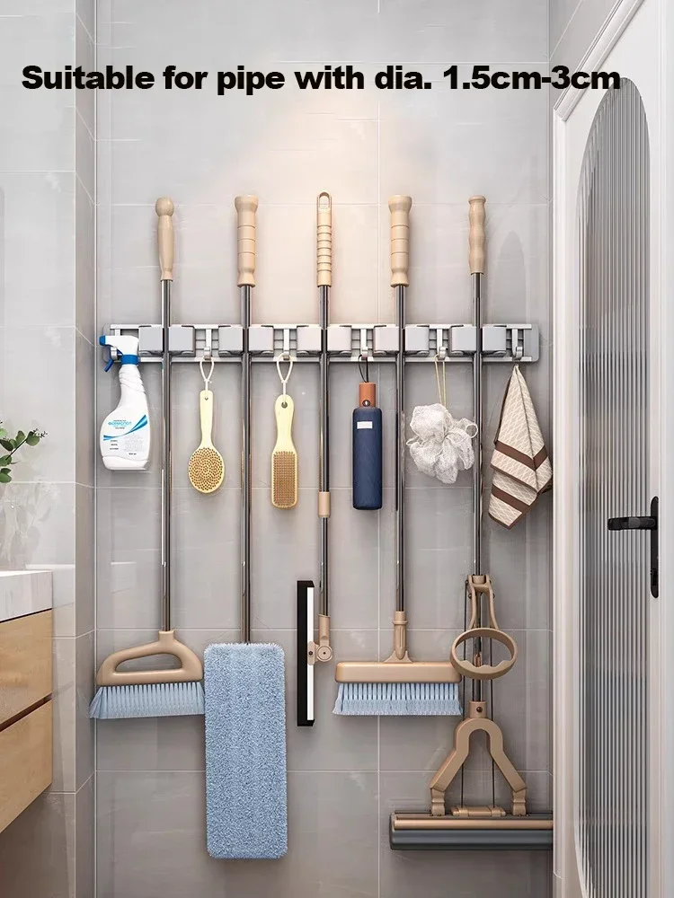 Mop and Broom Organizer Mop Ho - Workshop Tools On Wall review and price