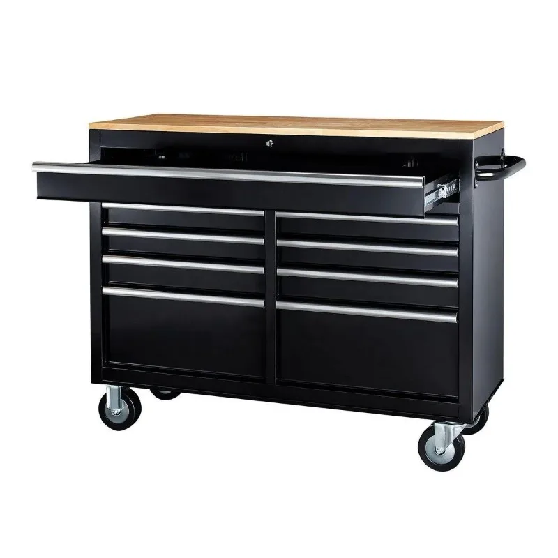 Heavy-Duty 46 Inch 9-Drawer Wo - Tools Trolley For Workshop review and price