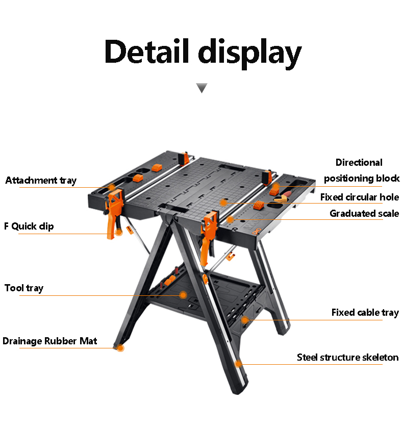 WX051 Mobile Portable Woodwork - Workbench Portable Fold review and price