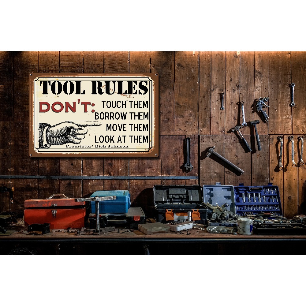 1pc Customizable Tool Rules Me - Workshop Tools With Name review and price