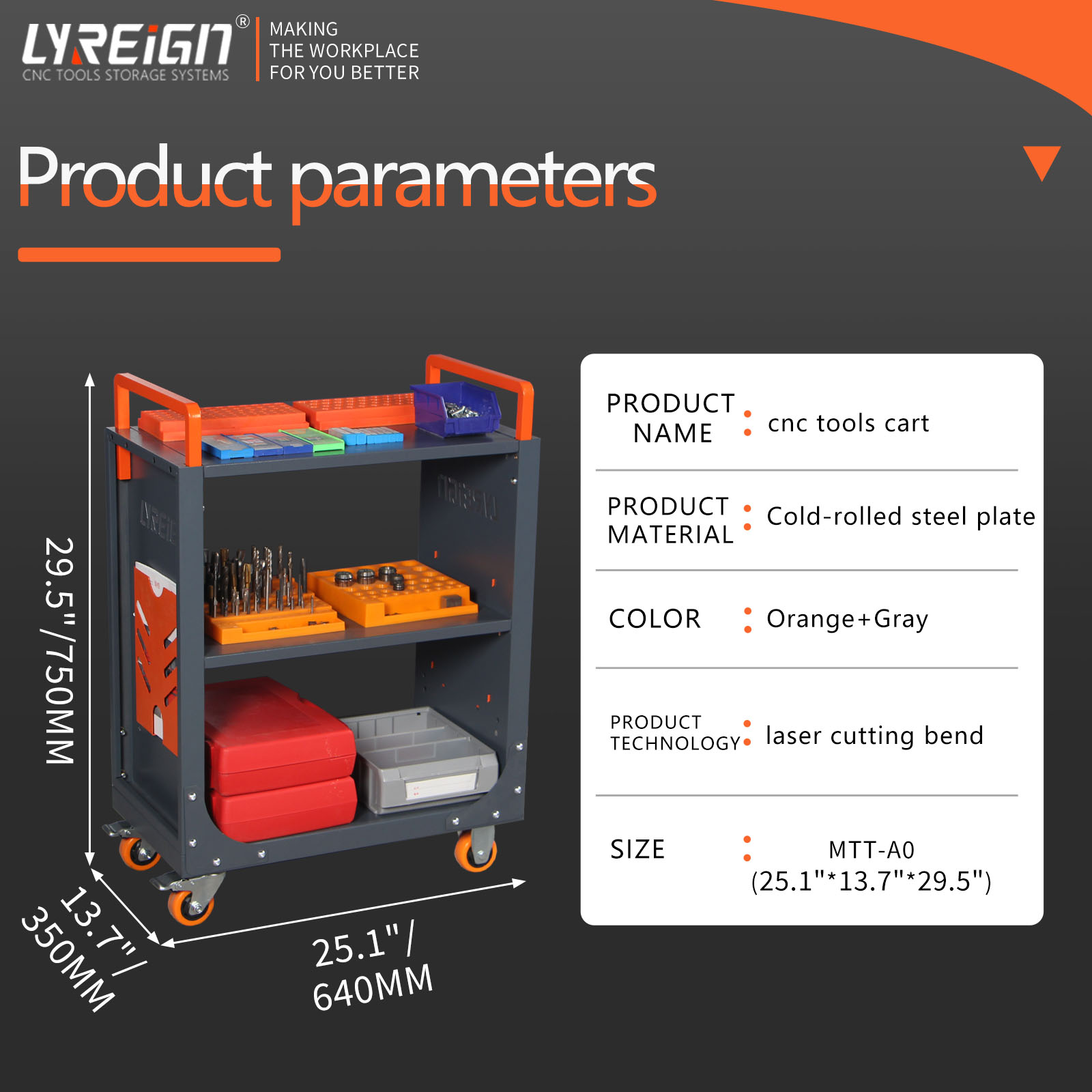 CNC Tool Rack Transfer Cart, M - Tools Trolley For Workshop review and price