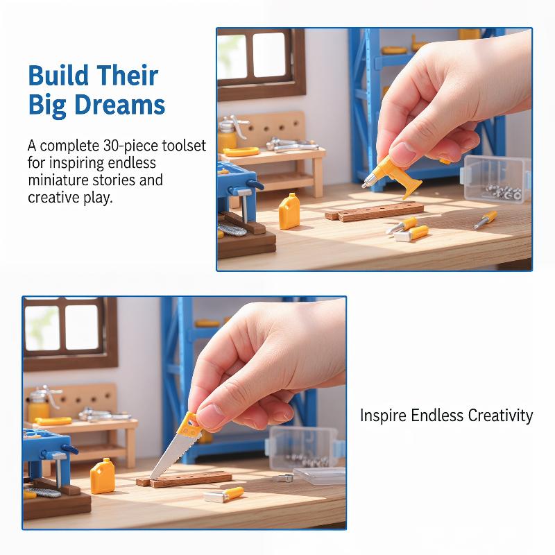 Dollhouse Workshop Mini Tools  - Workshop Tools Toy review and price