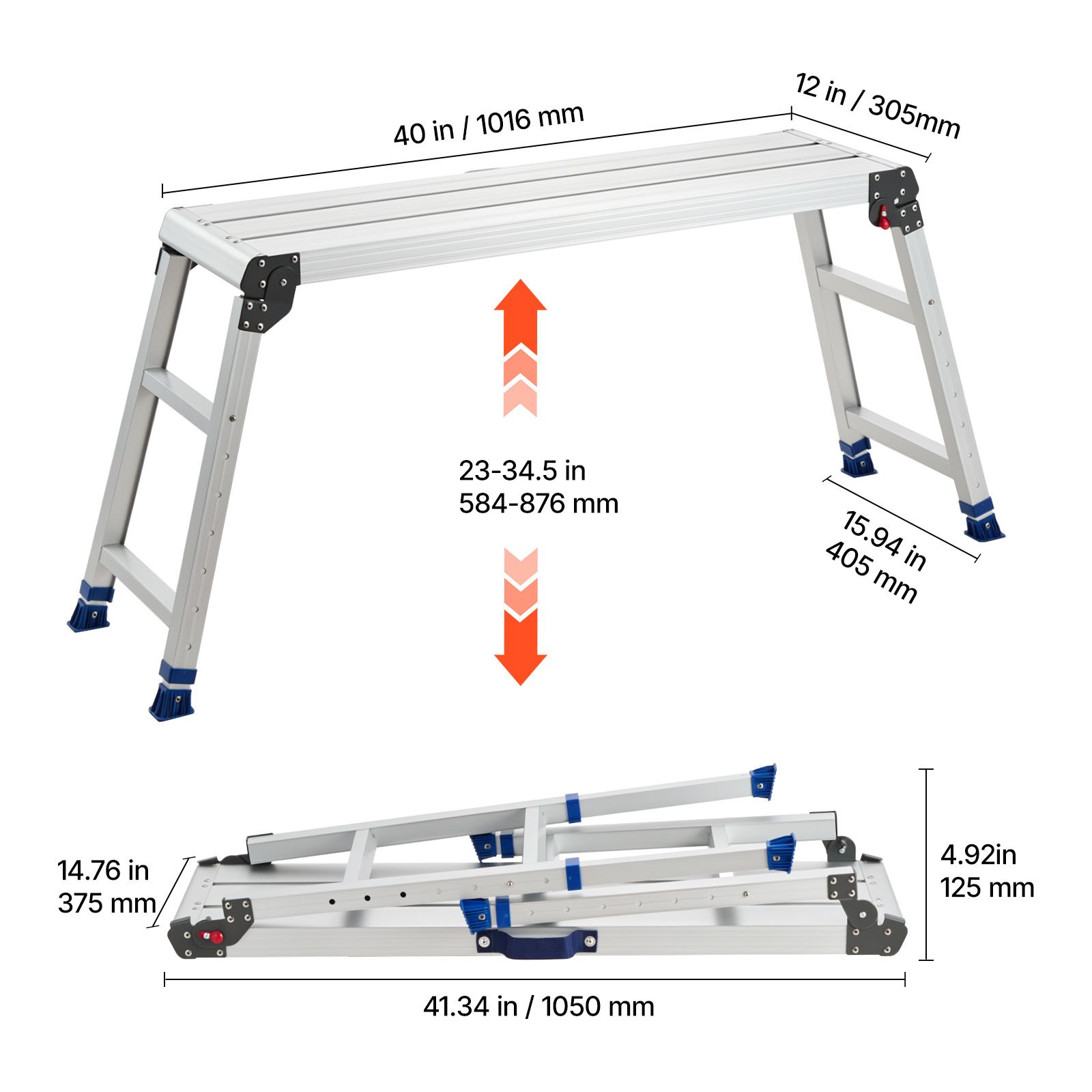 Folding Work Platform, Adjusta - Workbench Portable Fold review and price